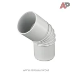 زانو ۴۵ درجه دوسر کوپل PVC-U