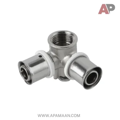 سه راهی ۹۰ درجه دیواری پرسی نیوپایپ