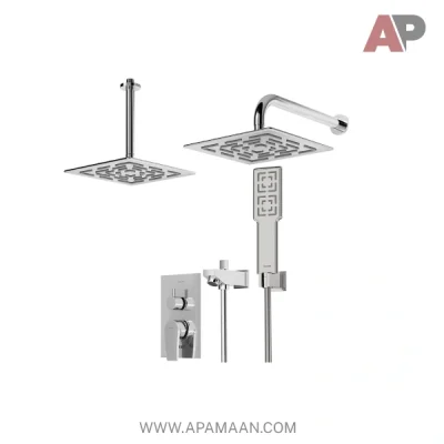 شیر حمام توکار شودر مدل رومر پلاس BRASS تیپ ۴