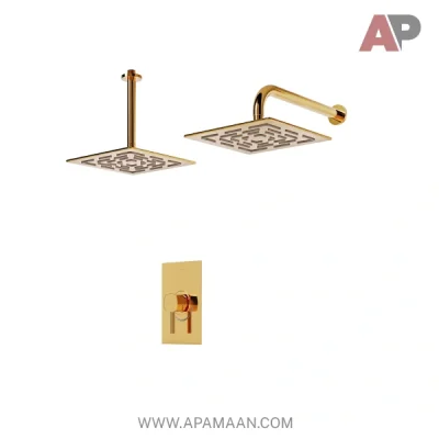 شیر حمام توکار شودر مدل رومر BRASS تیپ ۱