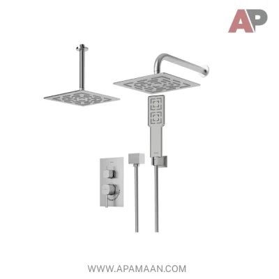 شیر حمام توکار شودر مدل رومر BRASS تیپ ۳