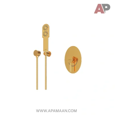 شیر حمام توکار شودر مدل روگن BRASS تیپ ۲