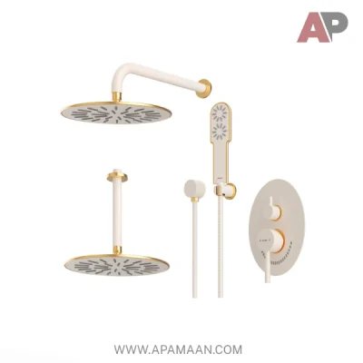 شیر حمام توکار شودر مدل روگن BRASS تیپ ۳