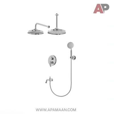 شیر حمام توکار شودر مدل گلوریس تیپ ۴