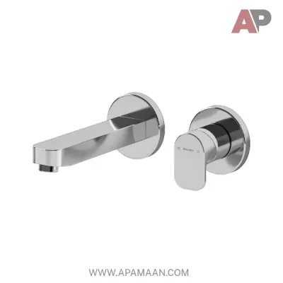 شیر روشویی توکار دو تکه شودر مدل تاین کروم