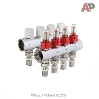 نیوکلکتور گرمایشی رفت و برگشت فلومتردار پرسی نیوپایپ